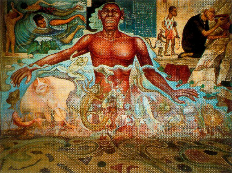 Figure Symbolizing the African Race (1951) – Diego Rivera Tablo