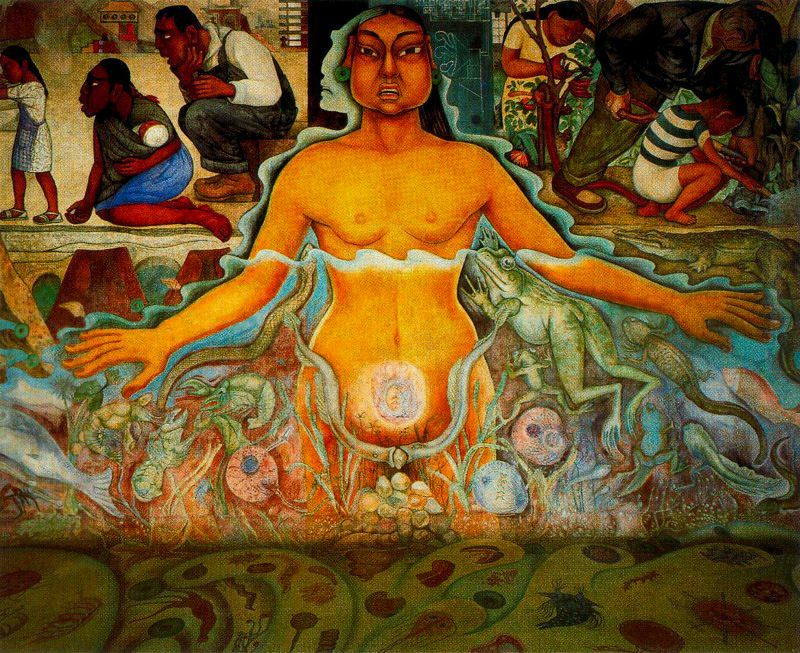 Figure Symbolizing the Asiatic Race (1951) – Diego Rivera Tablo