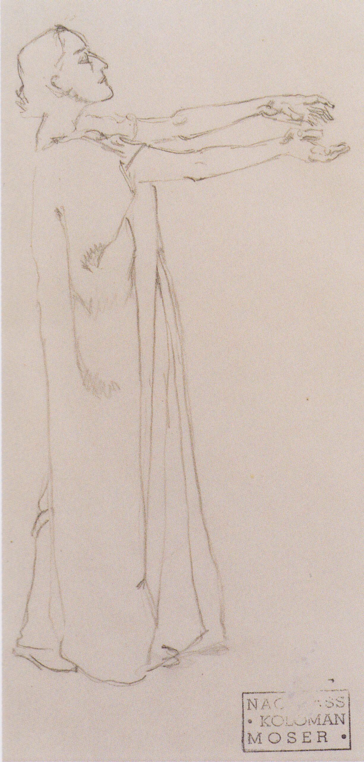 Figure study of Isolde (1915) - Koloman Moser Tablo kanvas tablo