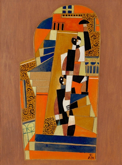 Figurer I Trappa (1923) - Gösta Adrian-Nilsson Tablo