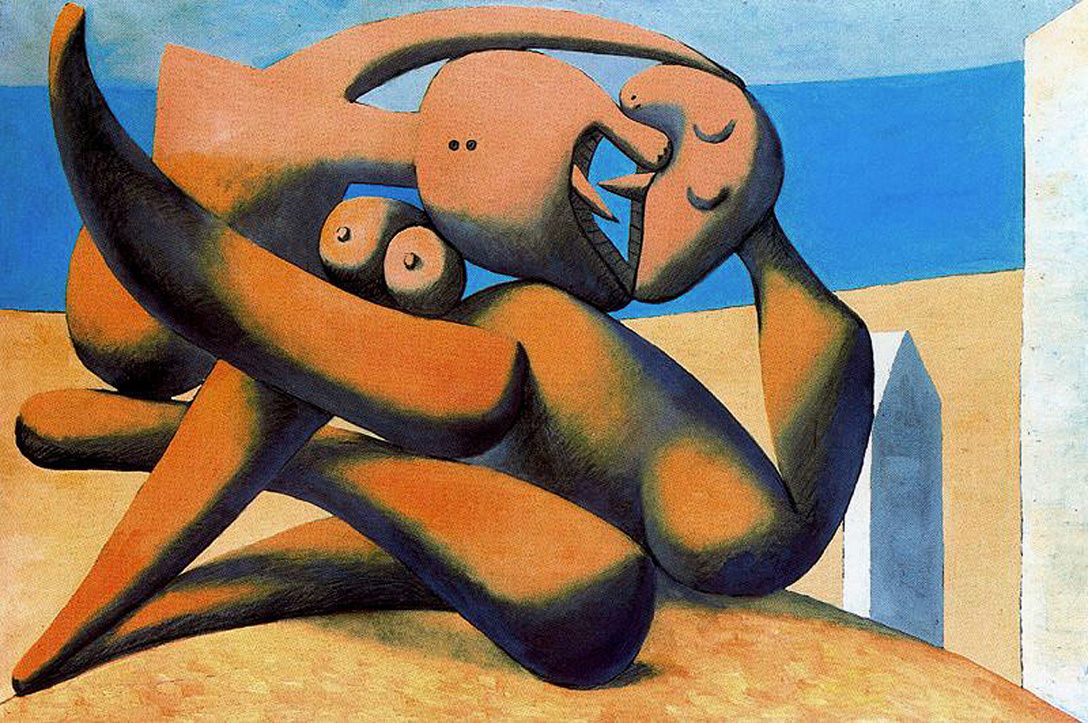 Figures at the Seaside (1931) - Pablo Picasso Tablo