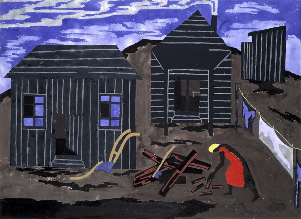 Firewood #55 (1942) - Jacob Lawrence Tablo