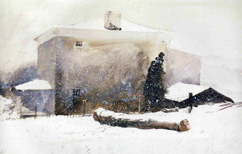First Snow - Andrew Wyeth Tablo