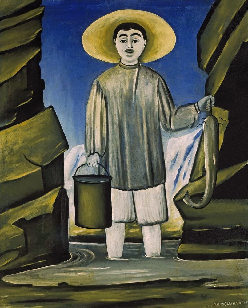 Fisherman among Rocks (1906) – Niko Pirosmani Tablo