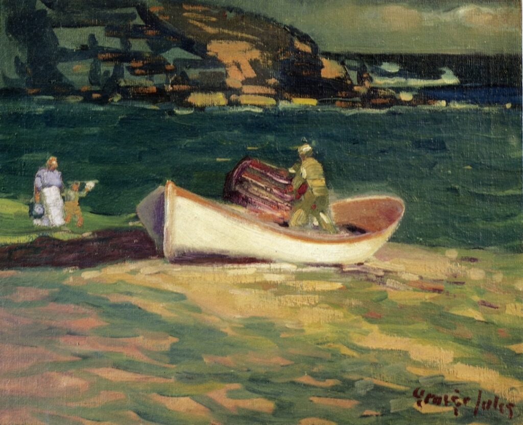 Fisherman, Cape Elizabeth, Maine (1922) - George Luks Tablo