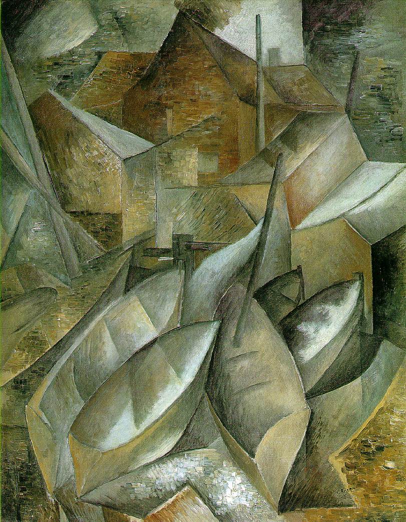 Fishing boats (1909) - Georges Braque Tablo