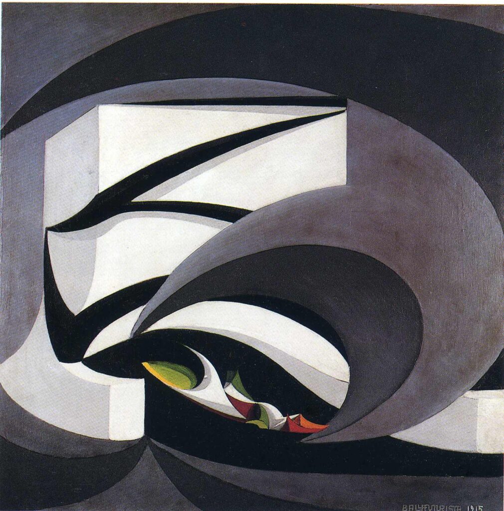 Flags at the altar of the Motherland (1915) - Giacomo Balla Tablo