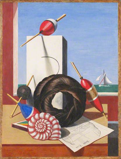 Floats and Afloat (1928) - Edward Wadsworth Tablo