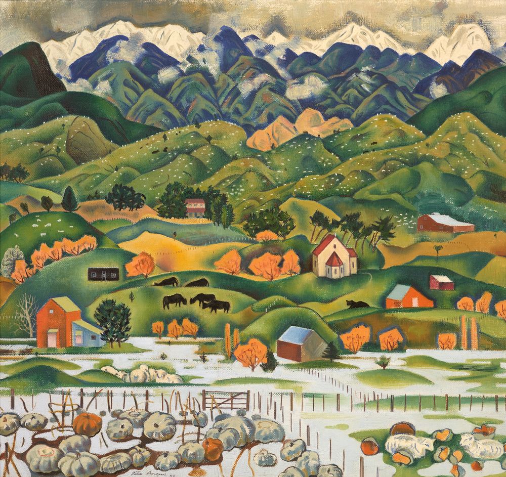 Flood, Hawke's Bay (1955) - Rita Angus Tablo