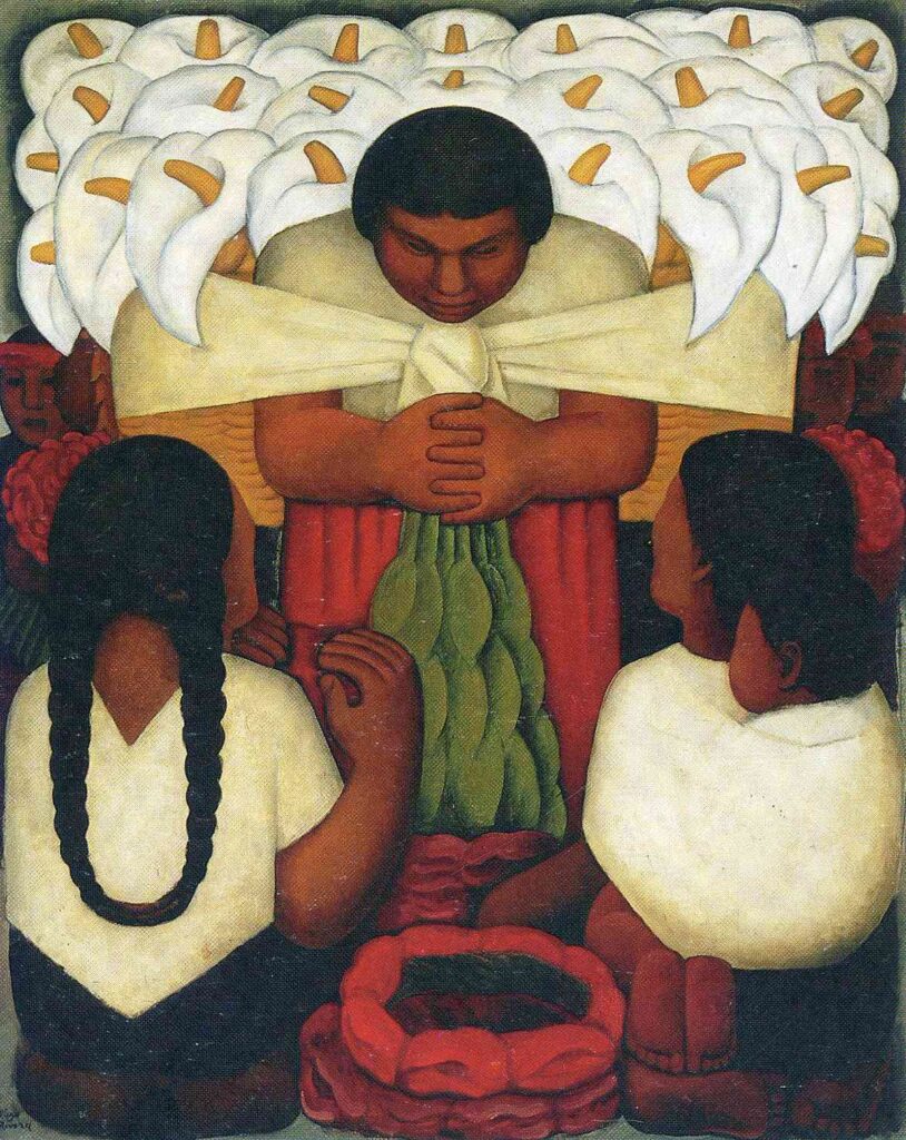 Flower Festival (1925) - Diego Rivera Tablo