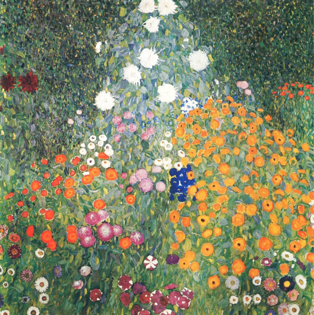 Flower Garden (1905) - Gustav Klimt Tablo