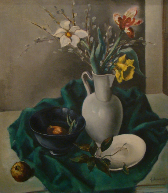 Flower Still Life – Mommie Schwarz Tablo