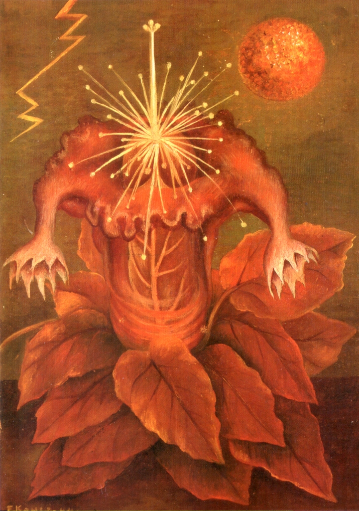 Flower of Life (Flame Flower) (1943) – Frida Kahlo Tablo