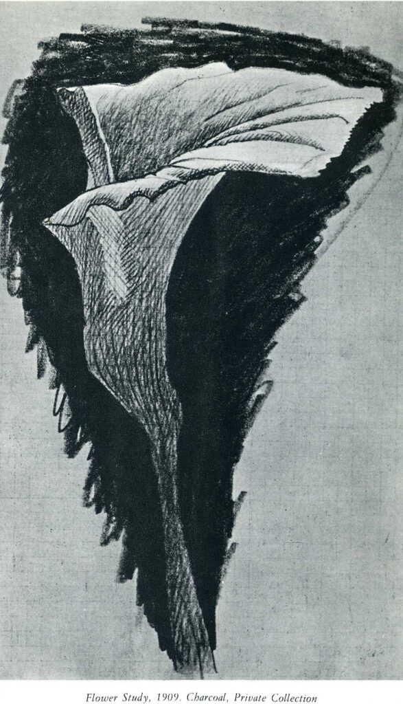Flower study (1909) - Georges Braque Tablo