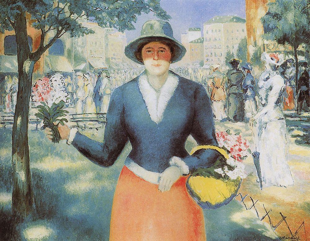Flowergirl (1930) - Kazimir Malevich Tablo