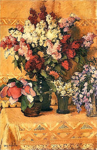 Flowers (1912) - Józef Mehoffer Tablo