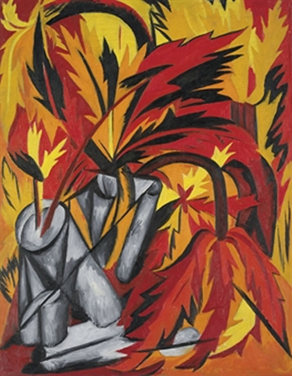 Flowers (1912) - Natalia Goncharova Tablo