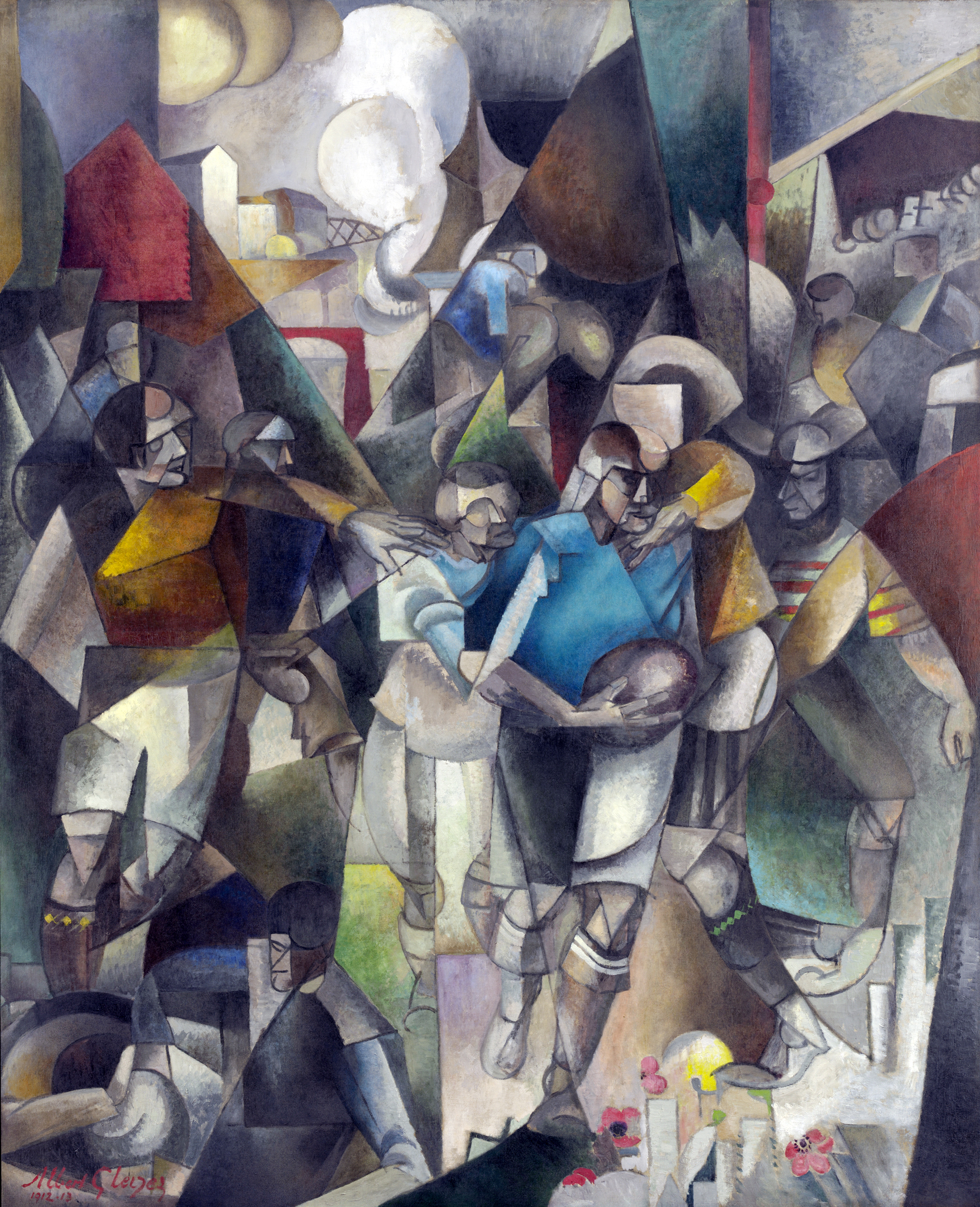 Football Players (1912) - Albert Gleizes Tablo