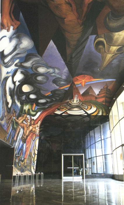For the Complete Safety of all Mexicans on Work (1952) – David Alfaro Siqueiros Tablo