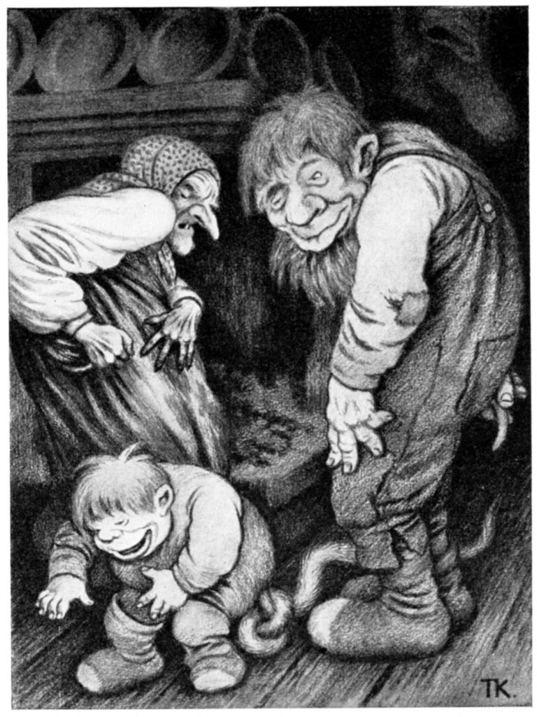 Foreldrestolthet - Theodor Severin Kittelsen Tablo