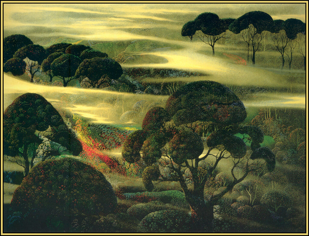 Forest in Fog - Eyvind Earle Tablo