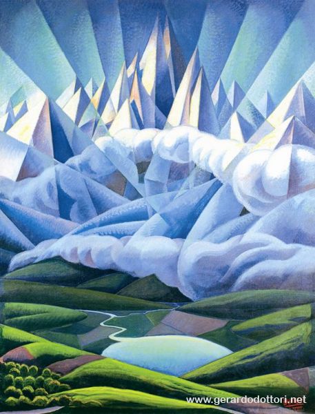 Forme ascenzionali (o Forze ascenzionali) (1930) – Gerardo Dottori Tablo