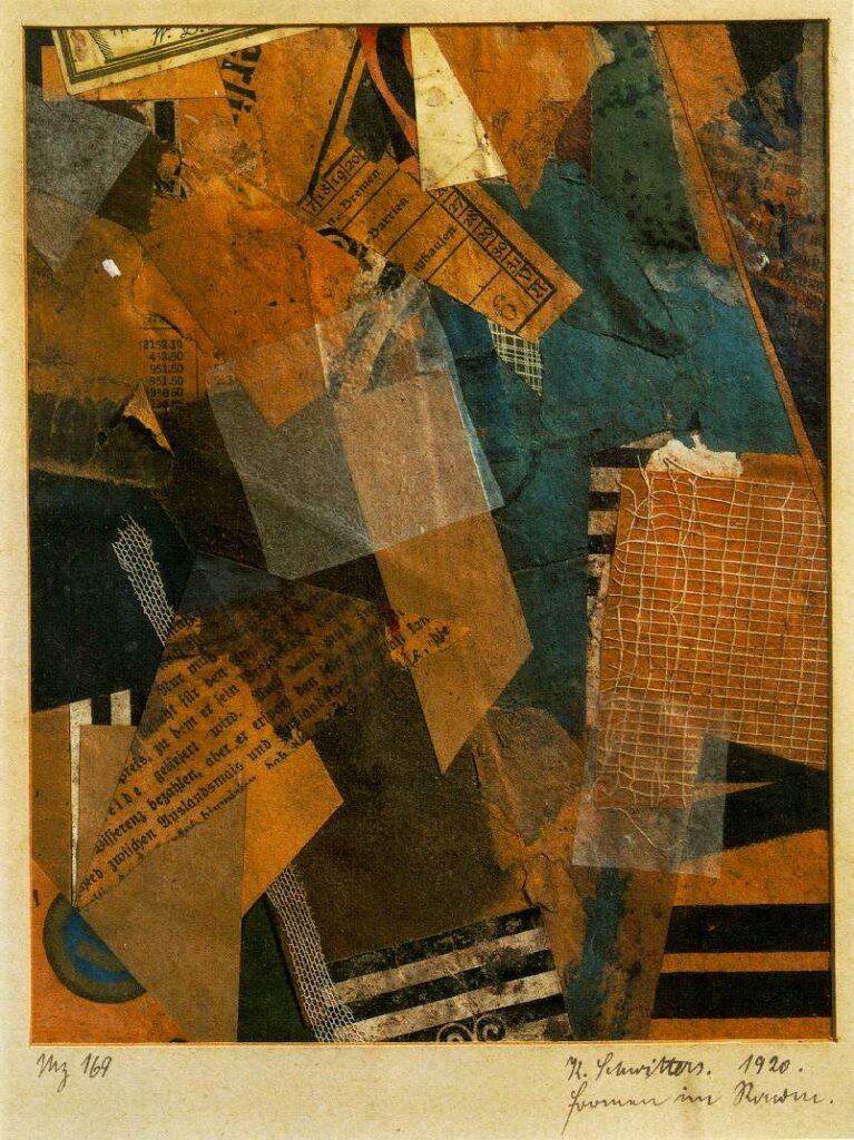 Forms in Space (1920) - Kurt Schwitters Tablo