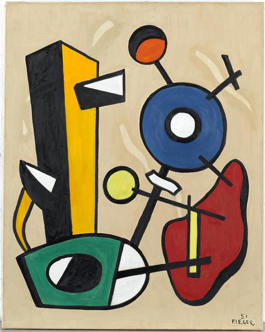 Forms in space (1950) - Fernand Léger Tablo