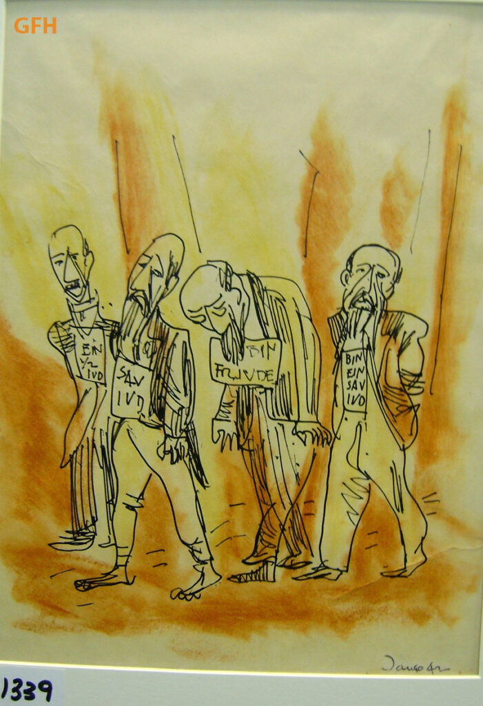 Four Figures About to be Executed (1942) - Marcel Janco Tablo