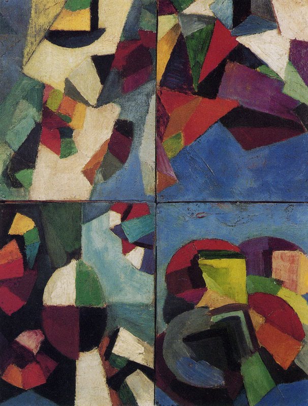Four Part Synchromy, Number 7 (1915) - Morgan Russell Tablo