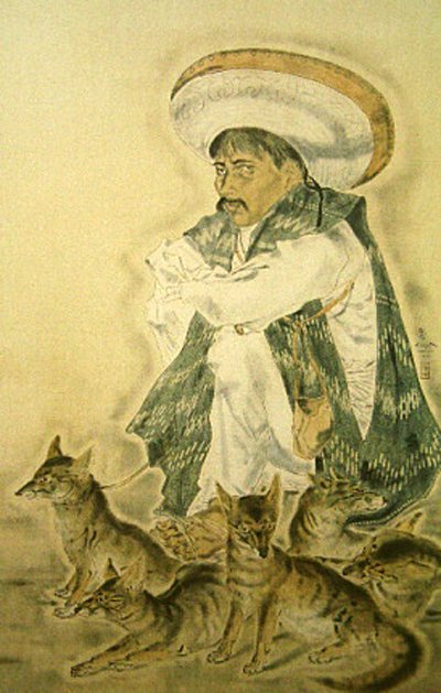 Fox seller (1933) – Tsuguharu Foujita Tablo