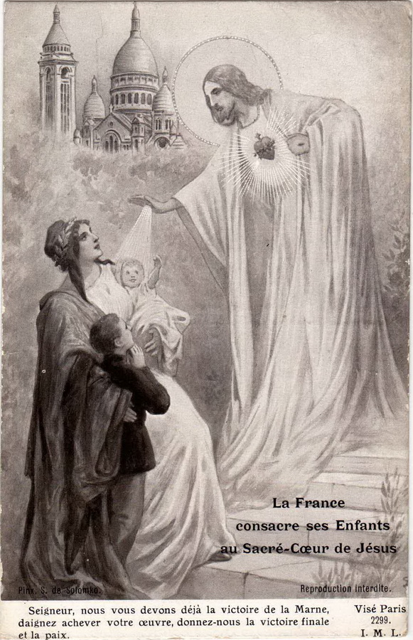 France blesses his children before the Sacred Heart of Jesus – Sergey Solomko Tablo