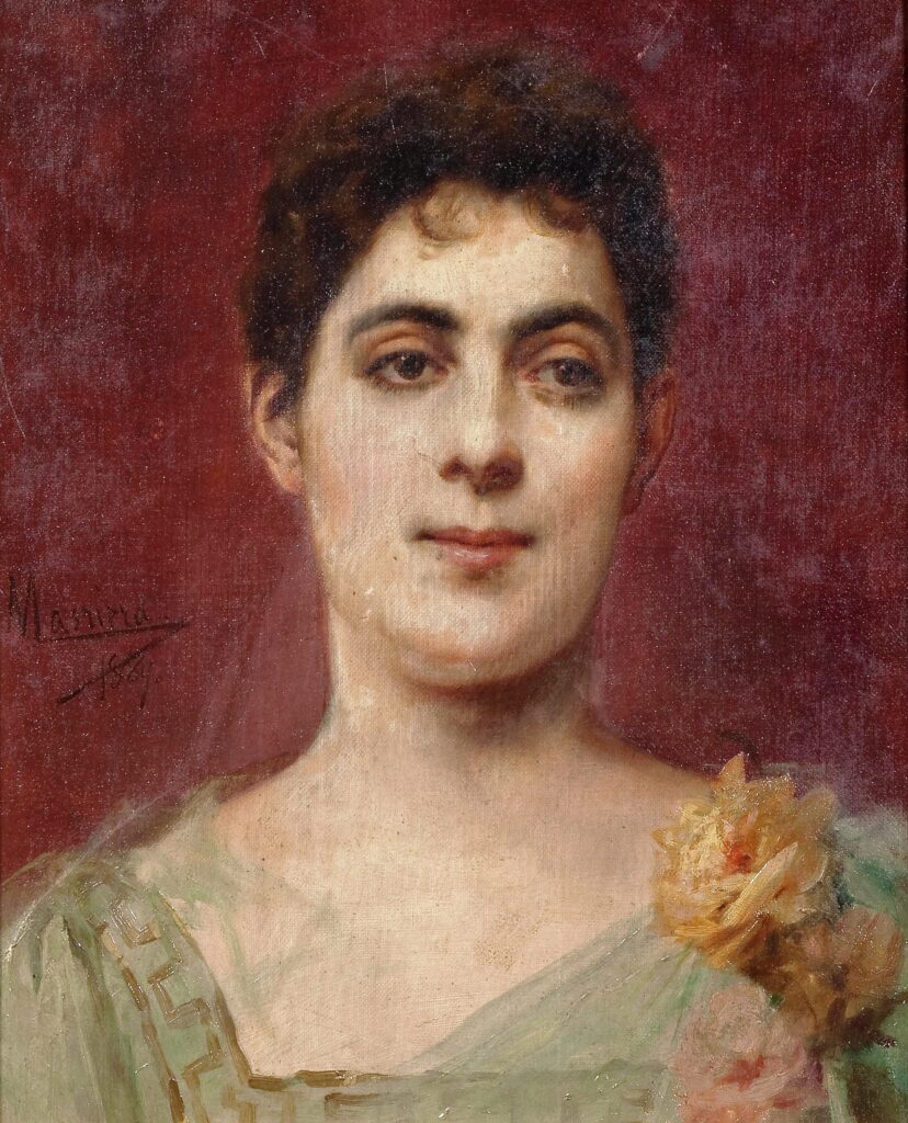 Francisca Aparicio Y Mérida, Marquise Consort of Vistabella (1889) - Francesc Masriera Tablo