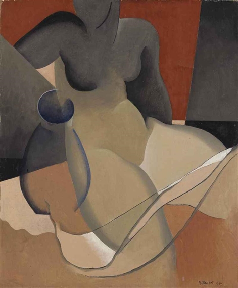 Frauenakt (1930) - Gustave Buchet Tablo