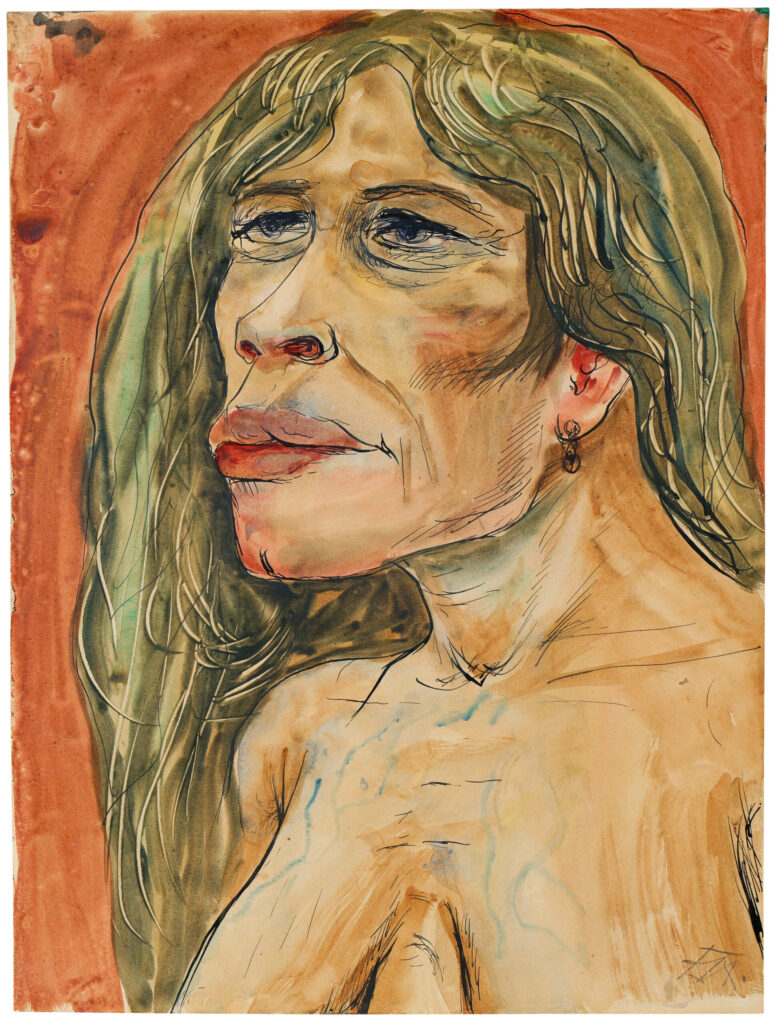 Frauenkopf (1925) - Otto Dix Tablo