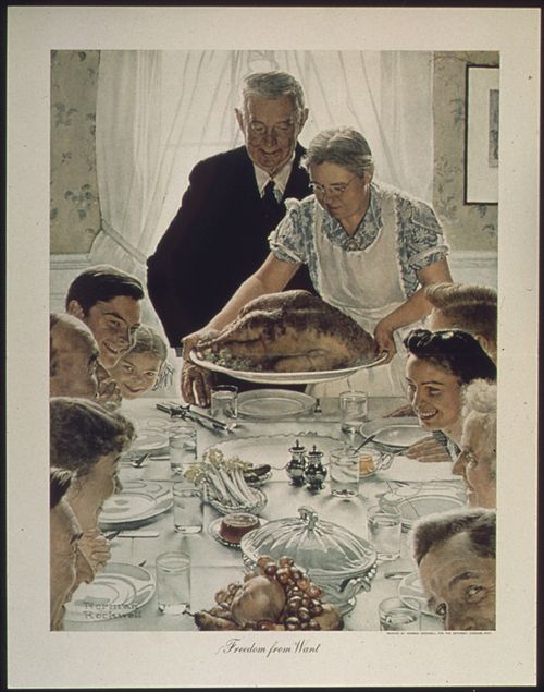 Freedom from Want (1943) - Norman Rockwell Tablo