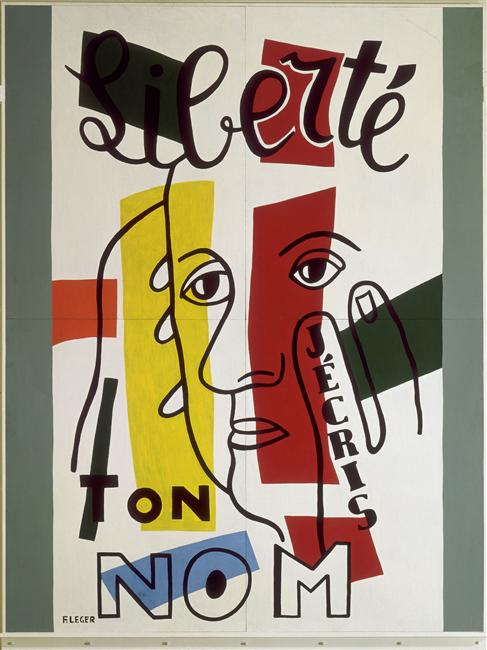 Freedom, I write your name (1953) - Fernand Léger Tablo