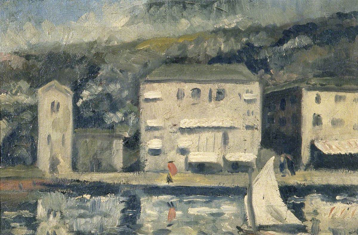 French Landscape (1940) - C. R. W. Nevinson Tablo