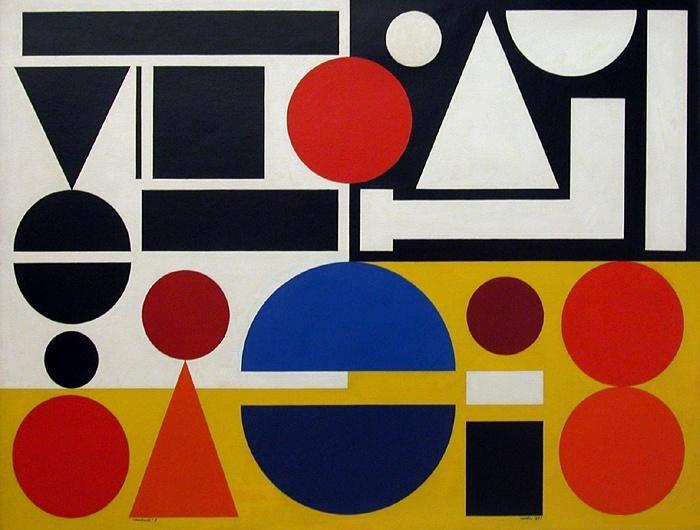 Friday I (1951) - Auguste Herbin Tablo