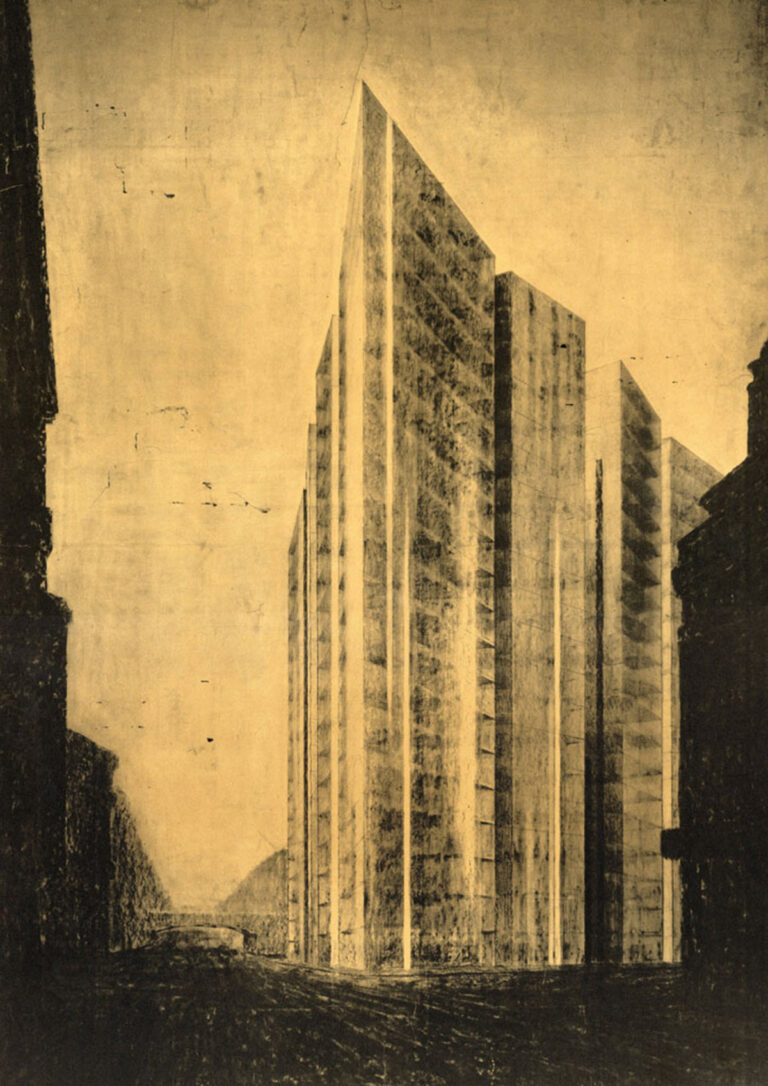 Friedrichstrasse Skyscraper Project (1921) – Ludwig Mies van der Rohe Tablo