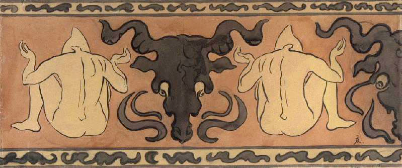 Frise Aux Lutins Et Bucranes – Paul Ranson Tablo