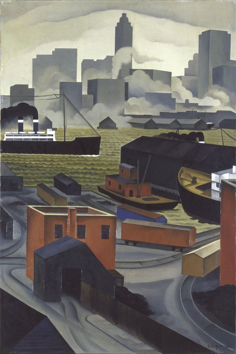 From Brooklyn Heights (1925) - George Ault Tablo