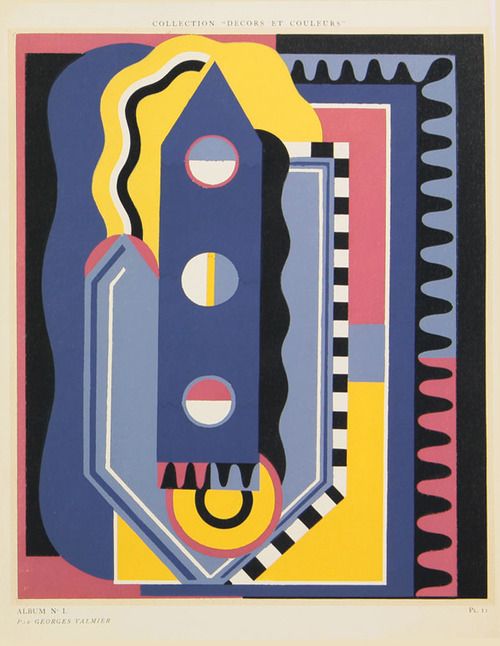 From Collection Decors et Couleurs, Album No. 1 (1930) - Georges Valmier Tablo