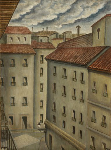 From my room in Madrid Santa Teresa Street (1924) - Carlos Quizpez Asín Tablo