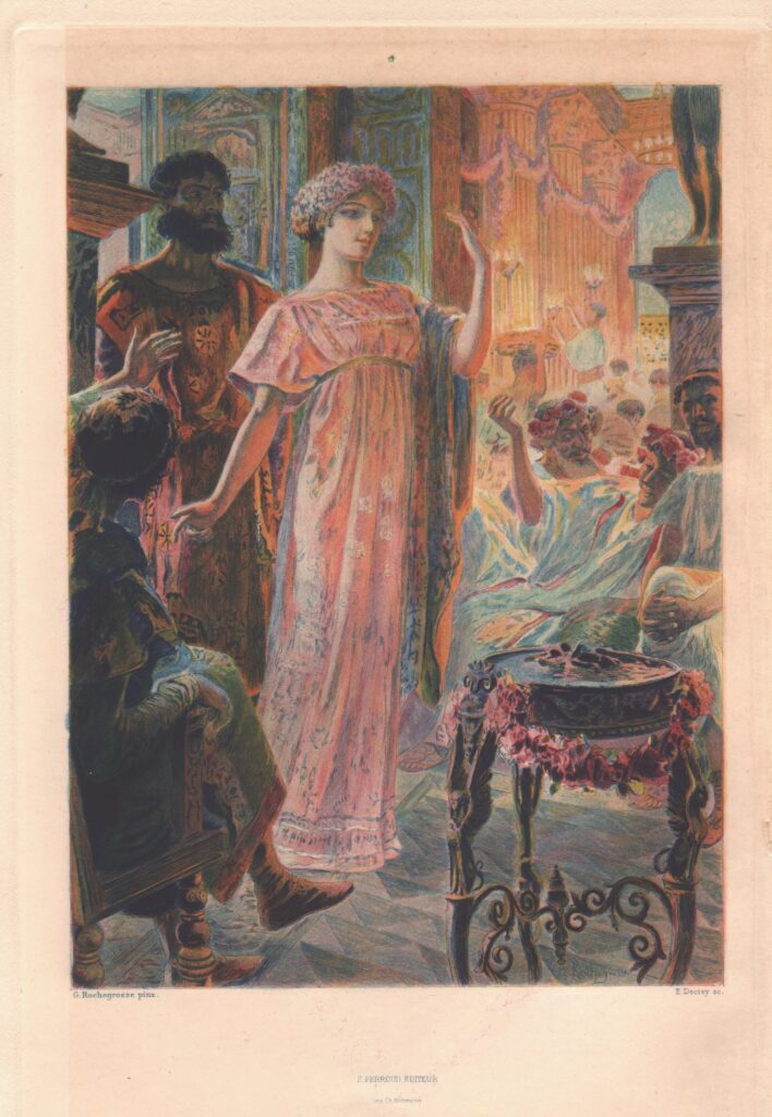 Frontispice De Thaïs d'Anatole France (1909) - Georges Rochegrosse Tablo
