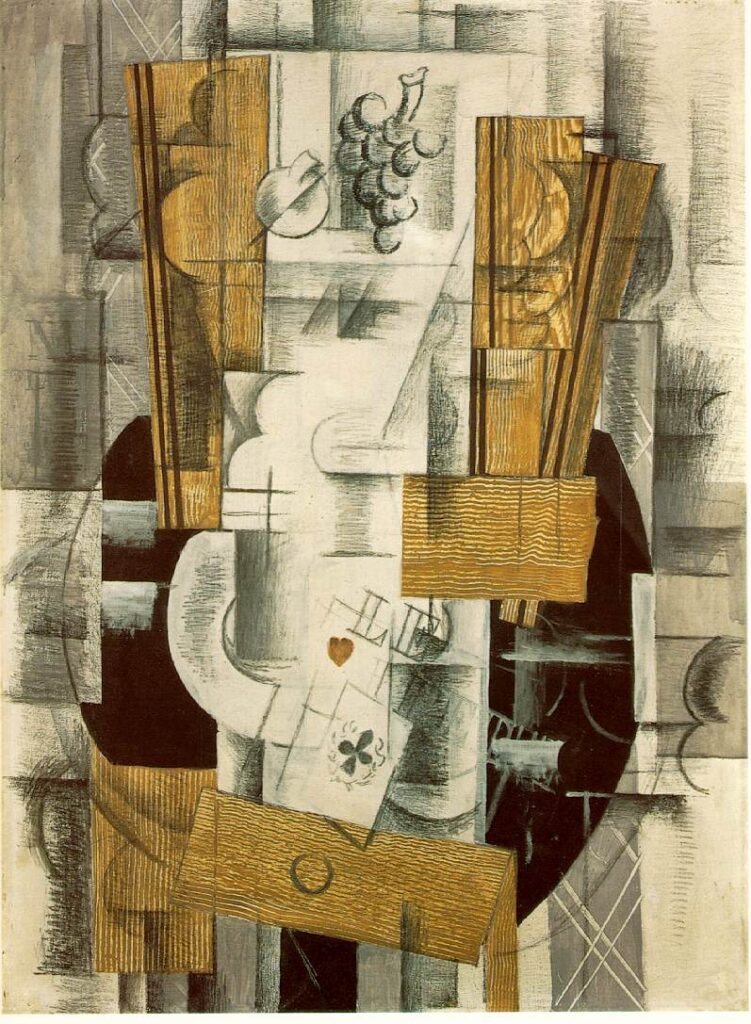 Fruit Dish (1913) - Georges Braque Tablo