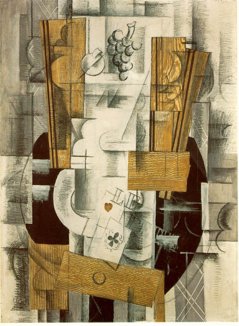 Fruit Dish (1913) - Georges Braque Tablo