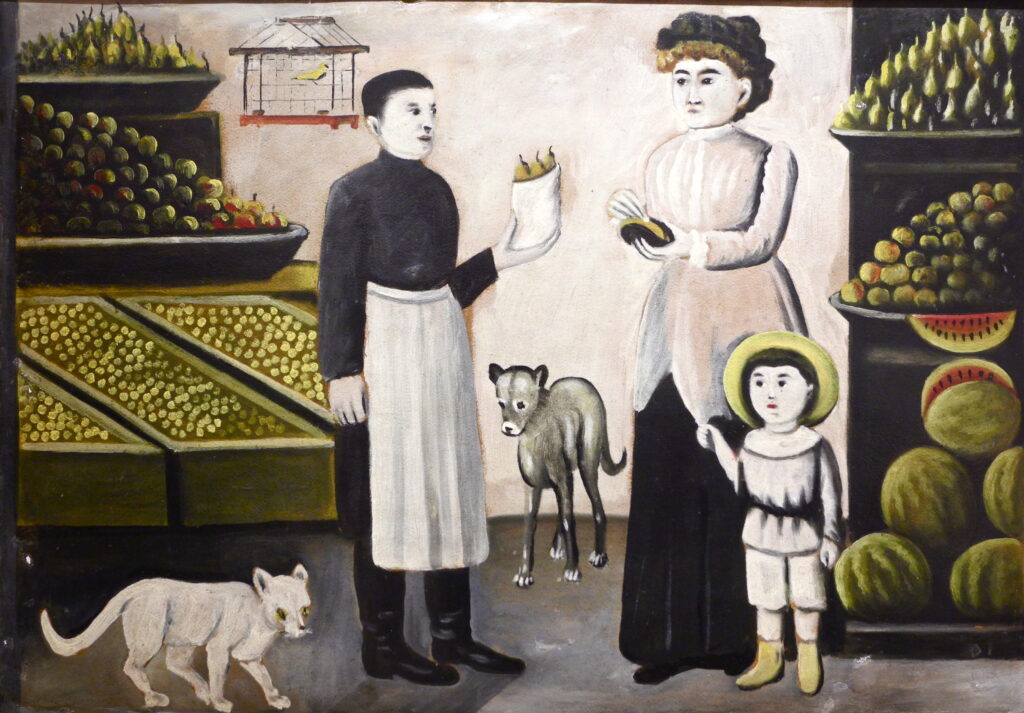 Fruit stall – Niko Pirosmani Tablo