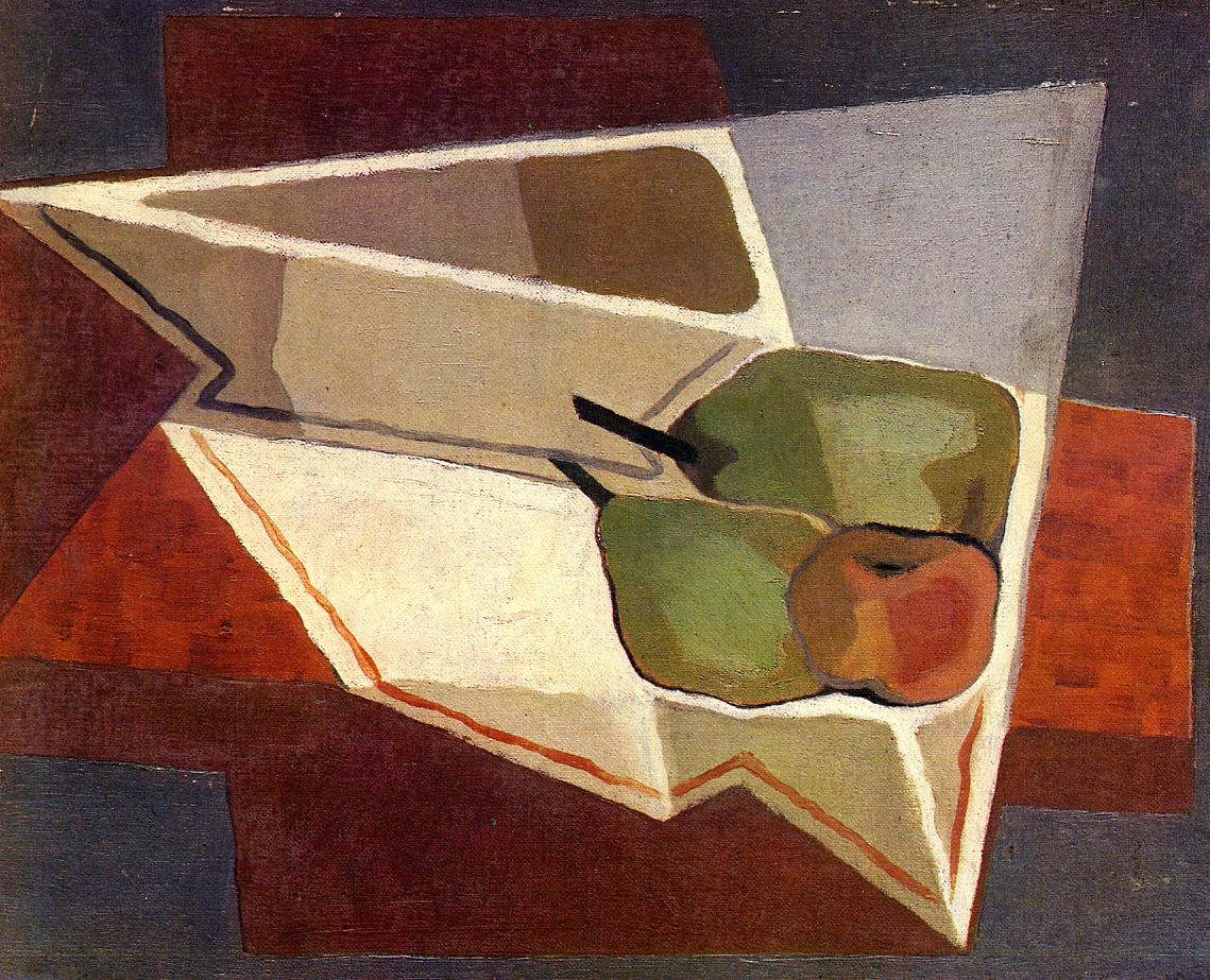 Fruit with Bowl (1926) - Juan Gris Tablo