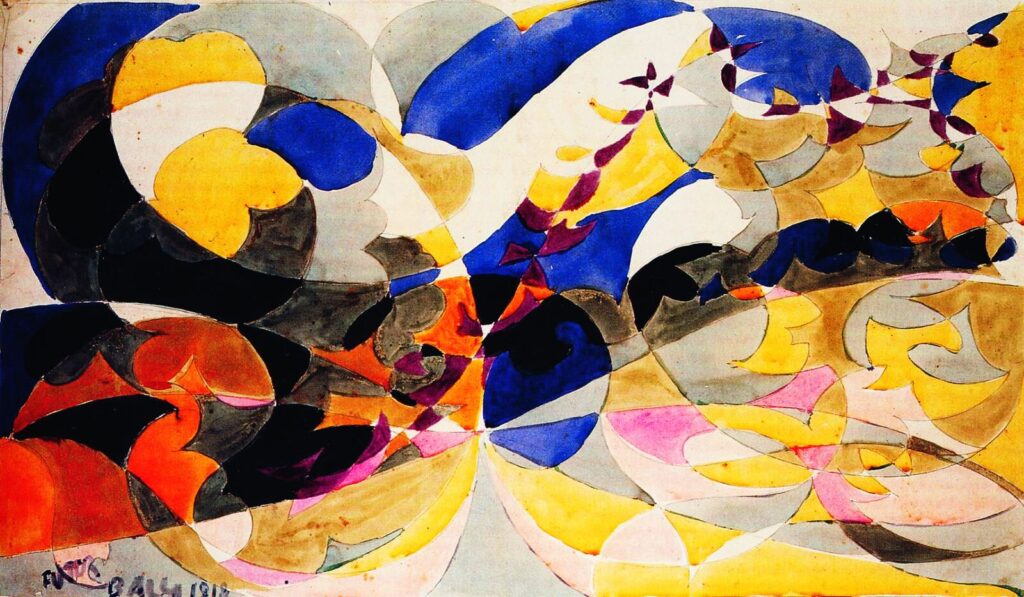 Future (study) (1918) - Giacomo Balla Tablo